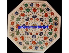 Inlay work marble table top 26" WP-2657